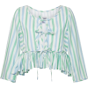 striped silk top - Tunic - 