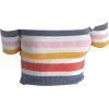 stripe one shoulder knit top - Camisas sin mangas - $25.99  ~ 22.32€