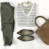 stripe tee outfit - My photos - 