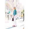 style turquoise and white pants - Moje fotografie - 