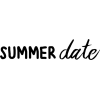 summer date - 插图用文字 - 