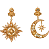 sun and moon earrings - Aretes - 