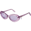 sunglasses 90 s look purple glasses cute - Sunglasses - 