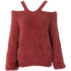 sweater solid color round neck knit top - プルオーバー - $25.99  ~ ¥2,925