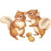 sweet chipmunks - Ilustracje - 
