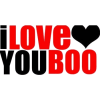 i love you boo - イラスト用文字 - 