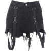 black shorts - Hlače - kratke - 