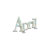 April - 插图用文字 - 