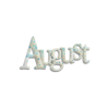 August - イラスト用文字 - 