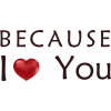 Because I Love You Red - 插图用文字 - 
