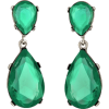 green crystal - Brincos - 