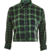 topshop PETITE Cropped Checked Shirt - Long sleeves shirts - £22.00 