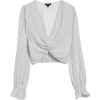 topshop crop blouse - 长袖衫/女式衬衫 - 