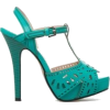 turquoise shoes - Sandalias - 
