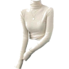 turtleneck with necklace - Long sleeves shirts - 