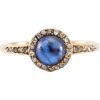 austrian Sapphire and Diamond ring 1880s - Obroči - 
