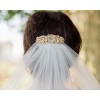 veil with gold pin - Brautkleider - 