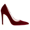 velvet burgundy shoes - 经典鞋 - 