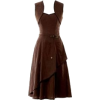 vintage brown dress - ワンピース・ドレス - 
