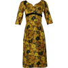 vintage multicolour floral dress - Dresses - 