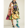vintage scarf-print satin coat - Jaquetas e casacos - 