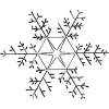 vintage snowflake illustration - イラスト - 