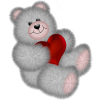 Bear with heart - Ilustracje - 