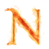 Burning letter N - Testi - 