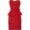 DKNY Twill strapless dress - Vestidos - 