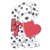 Dog with heart - 插图 - 