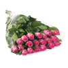 Dozen Pink Long Stem Roses - 插图 - 