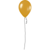 Gold Party Balloon - Ilustracje - 