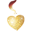 Gold heart - Ilustracje - 