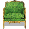 Grassy Green Arm Chair - Ilustracje - 