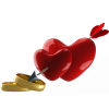 Hearts with ring - Ilustracije - 