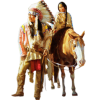 Indian chief and woman - Ljudi (osobe) - 