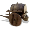 Ol´ Barrel Cart - Ilustracje - 