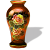 Orange Rose Vase - Illustraciones - 