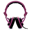 Pink DJ Headphones - イラスト - 