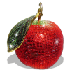 Sparkling Jeweled Red Apple - Ilustracje - 