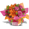 Teleflora's Rosy Birthday Pres - Plants - 
