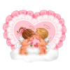 Two baby cupids - イラスト - 