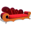 Vibrant Hues Couch - Ilustracje - 