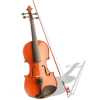 Violin and Bow - Ilustracje - 
