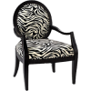 Zebra Print Arm Chair - イラスト - 