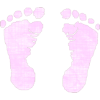 footprint otisak noge - Illustraciones - 