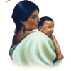 indian woman and child - Люди (особы) - 