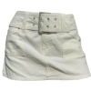 white belted mini skirt - Saias - 