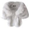 white fur shawl wrap - 外套 - 