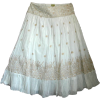 white golden boho skirt - Spudnice - 